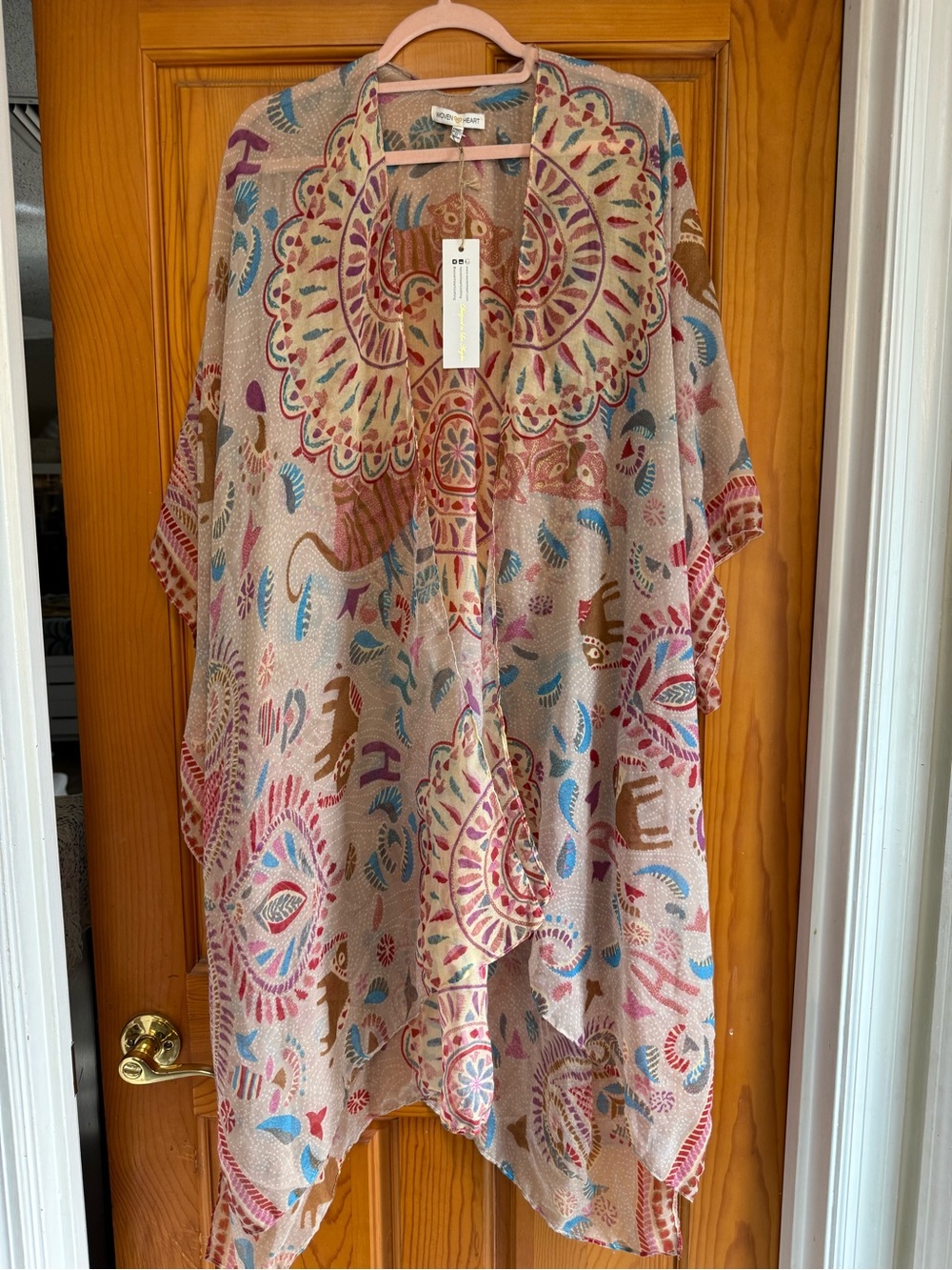 Woven Heart Boho Kimono